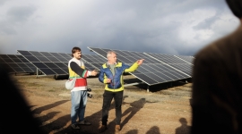 Visita al Parc fotovoltaic del polígon de La Gavarra a Centelles